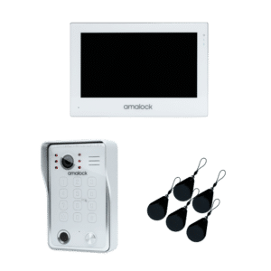 AMALOCK SV2 Smart Video Entry Kit Surface With Keypad - Including 7 Inch Monitor