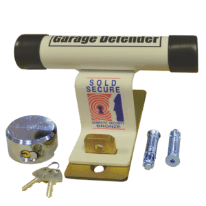 PJB 301 Garage Defender - White With Padlock