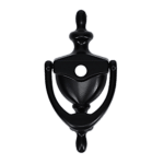 AVOCET Affinity Traditional Victorian Urn Door Knocker With Cut For Viewer - Black
