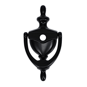 AVOCET Affinity Traditional Victorian Urn Door Knocker With Cut For Viewer - Black