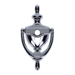 AVOCET Affinity Traditional Victorian Urn Door Knocker With Cut For Viewer - Chrome