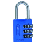 ABUS 144/30 Combination Padlock 30mm Body - Blue (3 Wheel)