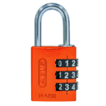 ABUS 144/30 Combination Padlock 30mm Body - Orange (3 Wheel)