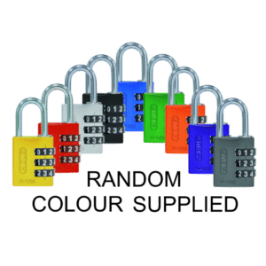 ABUS 144/30 Combination Padlock 30mm Body - Assorted Colours (3 Wheel)
