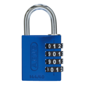 ABUS 144/40 Combination Padlock 40mm Body - Blue (4 Wheel)