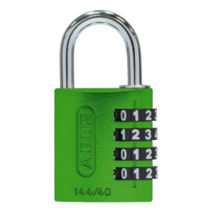 ABUS 144/40 Combination Padlock 40mm Body - Green (4 Wheel)