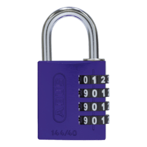 ABUS 144/40 Combination Padlock 40mm Body - Purple (4 Wheel)