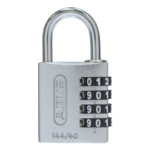 ABUS 144/40 Combination Padlock 40mm Body - Silver (4 Wheel)