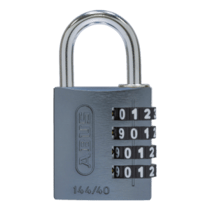 ABUS 144/40 Combination Padlock 40mm Body - Titanium Grey (4 Wheel)