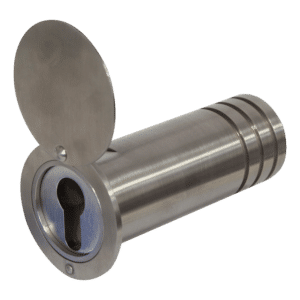 ABUS 728 & 729 Euro Cylinder Tubular Key Garage Safe - 729 With cover