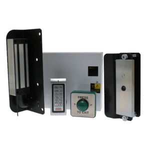 GATEMASTER Gate Maglock & Digital Keypad Kit - EMDKK With Push To Exit Button