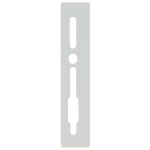 SASHSTOP Torchguard Door Handle Protector 28/35 Backset 300mm x 63mm - Long Above/Below White 223301