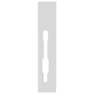 SASHSTOP Torchguard Door Handle Protector 28/35 Backset 300mm x 63mm - Short Below/Below White 223401
