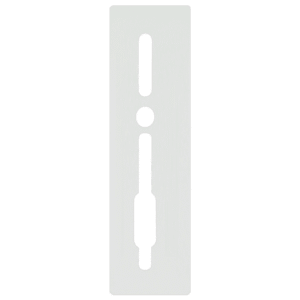 SASHSTOP Torchguard Door Handle Protector 30/45 Backset 300mm x 75mm - Long Above/Below White 223501