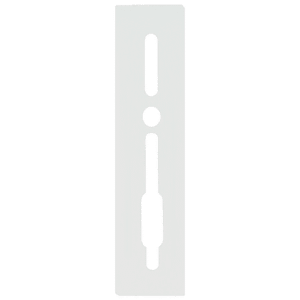 SASHSTOP Torchguard Door Handle Protector 35/35 Backset 300mm x 70mm - Long Above/Below White 223701