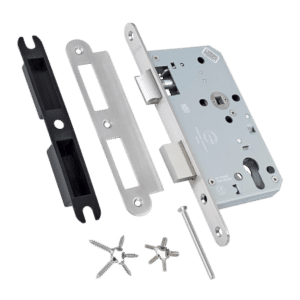 BRITON 5760 DIN Standard Euro Escape Sashlock Case 60mm Backset - Radius 5760.60.R.SS