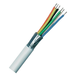 Securi-Flex Alarm Cable TCCA Type 3 To BS4737 White - 6 Core Screened LSF SFX/6C-TY3-SCR-LSF-WHT-100