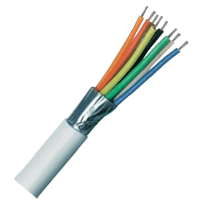 Securi-Flex Alarm Cable TCCA Type 3 To BS4737 White - 8 Core Screened LSF SFX/8C-TY3-SCR-LSF-WHT-100