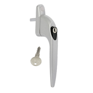 YALE Quartus In-Line Espag Window Handle - Silver
