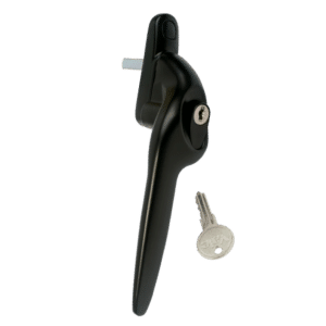 YALE Quartus Offset Espag Window Handle - LH Satin Black