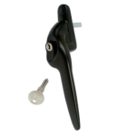 YALE Quartus Offset Espag Window Handle - RH Satin Black