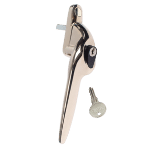 YALE Quartus Offset Espag Window Handle - LH Champagne Gold