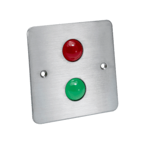 ICS TLM range LED Indicator Plate 1 Gang SS Red Green - TLM200