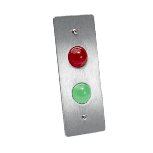 ICS TLM range LED Indicator Plate 1 Gang SS Red Green - TLM100