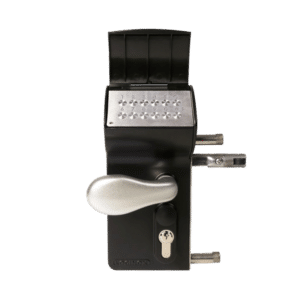 LOCINOX Valentino 40/40 Battery Operated Electronic Digital Gate Lock Surface Mounted - Black