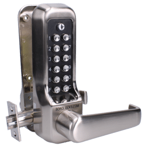 BORG BL7001 SS ECP Heavy Duty Easicode Pro Digital Lock With Lever Handle And 60mm Latch - Stainless Steel