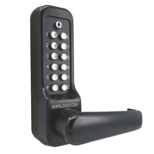 BORG BL7001 MG Pro ECP Marine Grade Easicode Pro Digital Lock With Lever Handle And 60mm Latch - Black