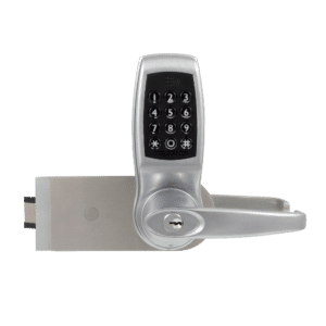 CODELOCKS CL4500 GD BS Smart Glass Door Lock Universal Non Handed Patch Lock - Brushed Steel