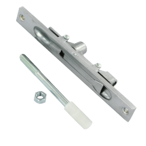 AXIM FB6401 Series Flush Bolt 20mm Wide Flat Face Silver Anodised - 110mm