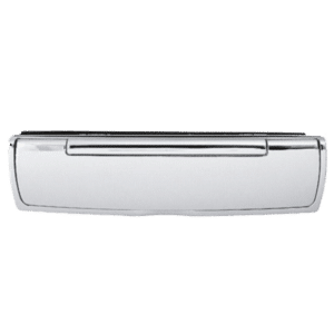 HOPPE Suited 310mm Letter Plate With Sprung Sleeve AR708A - Polished Chrome 87143400
