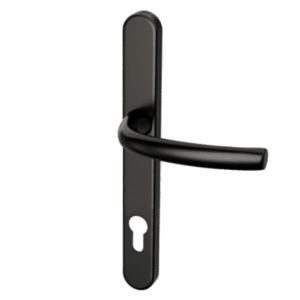 HOPPE Suited Lever/Lever Handle 240mm Backplate With 92mm Centres AR7550/3492 - Black 50021369