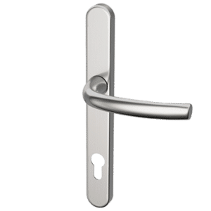 HOPPE Suited Lever/Lever Handle 240mm Backplate With 92mm Centres AR7550/3492 - Satin Chrome 50021400