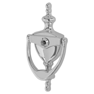 HOPPE Suited Traditional Knocker With 120 Degree Viewer AR727K - Satin Chrome 50022106