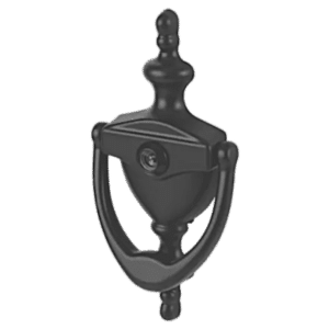 HOPPE Suited Traditional Knocker With 120 Degree Viewer AR727K - Anthracite Grey 50022118
