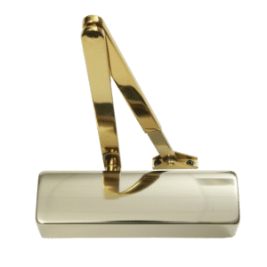 GEZE TS2000NV Size 2-4 Overhead Door Closer - Polished Brass (No Backcheck)