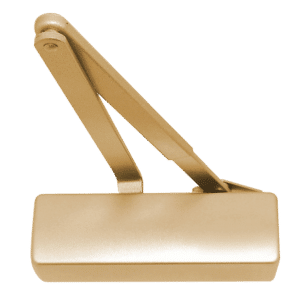 GEZE TS1500 Size 3-4 Overhead Door Closer - Polished Brass