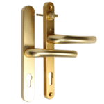 HOPPE Tokyo 92/62 Lever/Lever Narrow Backplate Door Handle With Internal Turn 1710RH/3633N/3623N - 92/62 Centres Gold
