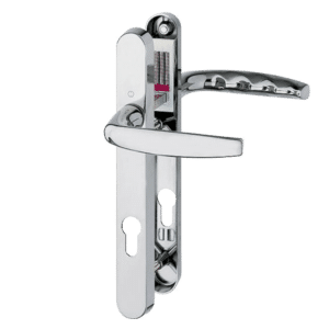 HOPPE Atlanta 92mm Lever/Lever Narrow Backplate Door Handle M1530M/3829N - 92mm Centres Polished Chrome