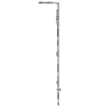 SIEGENIA Titan AF Walking Stick Corner Drive - 765mm Silver (Galvanised)