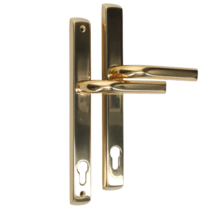 MILLENCO Lever/Lever Sprung Handle 117mm Centres - Polished Gold