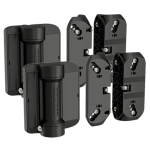 LOCINOX Serval 180 Degree Spring Gate Hinge With Self Drilling Screws - Round Profile SD-R