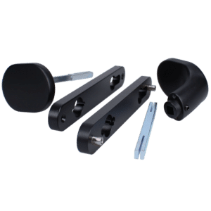 LOCINOX 3006PAD Gate Handle Set With Fixed And/Or Rotating Function - Black