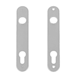 LOCINOX 3025 Pair of Escutcheons For Insert Locks - Silver