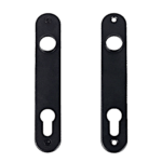 LOCINOX 3025 Pair of Escutcheons For Insert Locks - Black