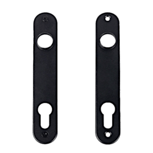 LOCINOX 3025 Pair of Escutcheons For Insert Locks - Black