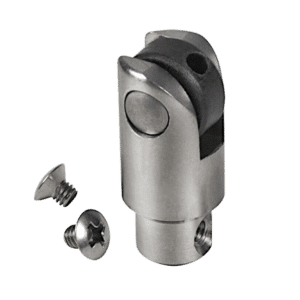 LOCINOX Adjustable Rollerball C/W 2 Screws - To Suit 40mm Profile